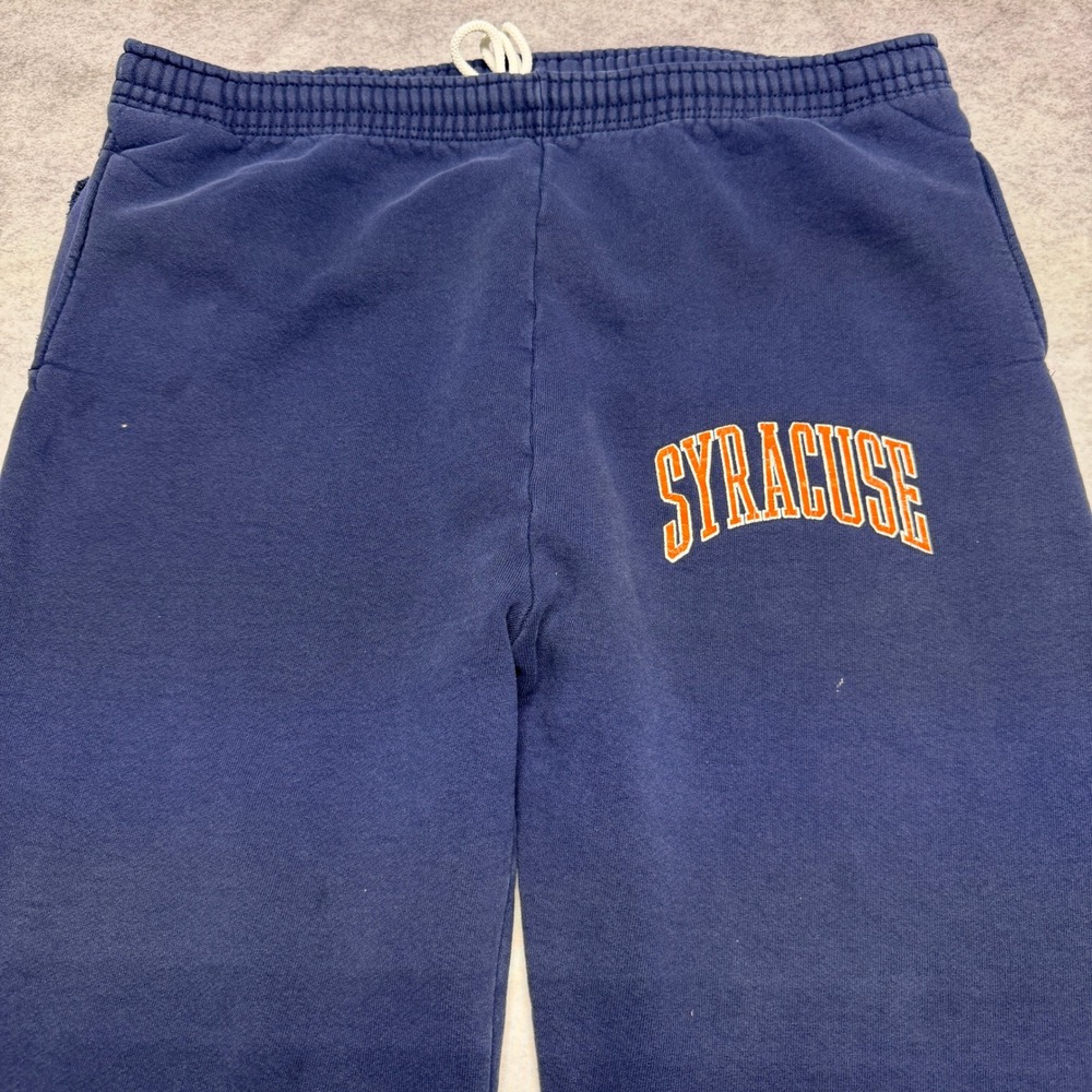 Syracuse Sweatpants Navy Blue XL Vintage 90s Fruit of the Loom Heavy Cotton Y2K - Picture 9 of 11